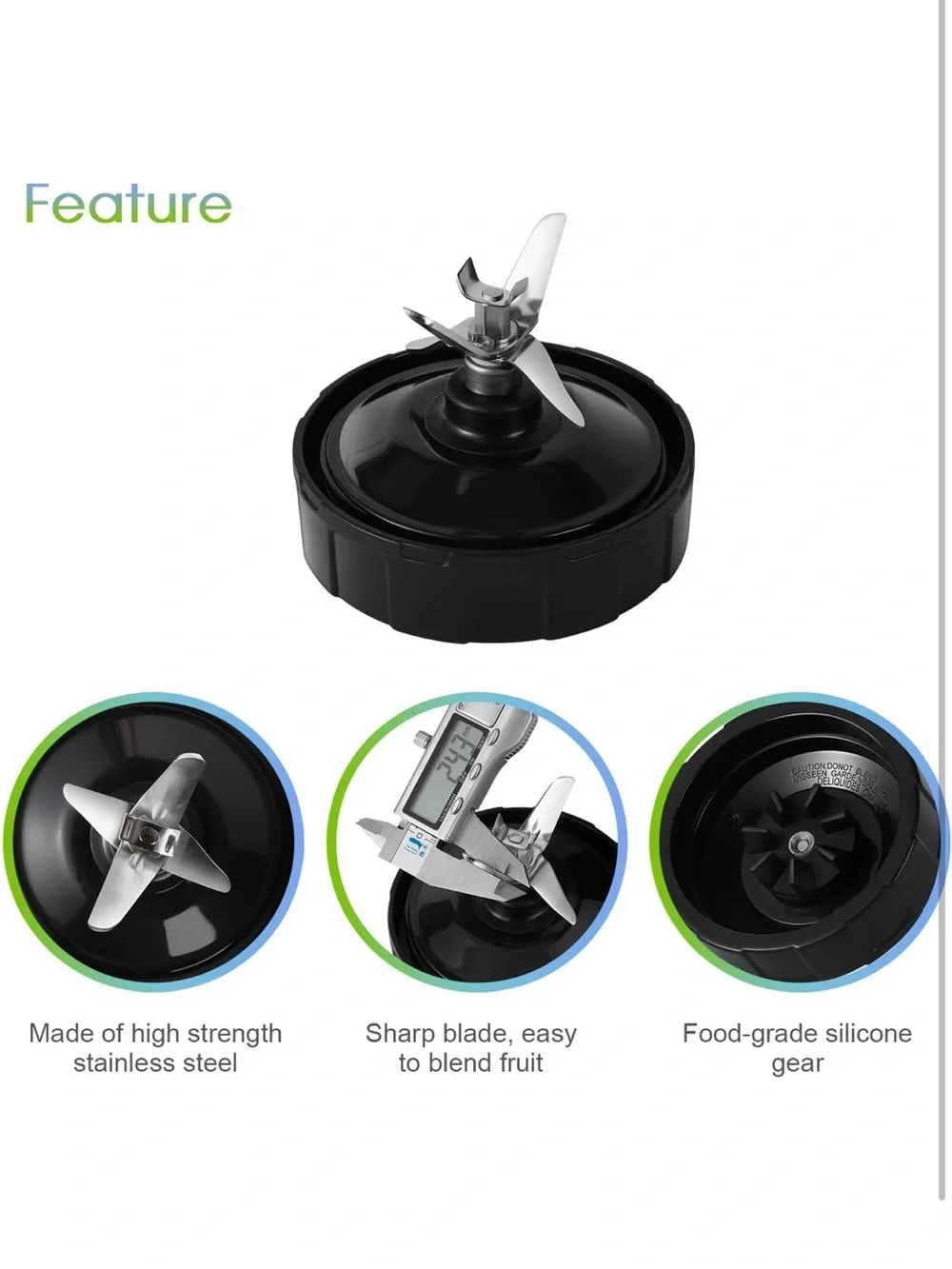 MEET JUICE Blender Replacement Parts Compatible with Ninja Auto-iQ Blenders